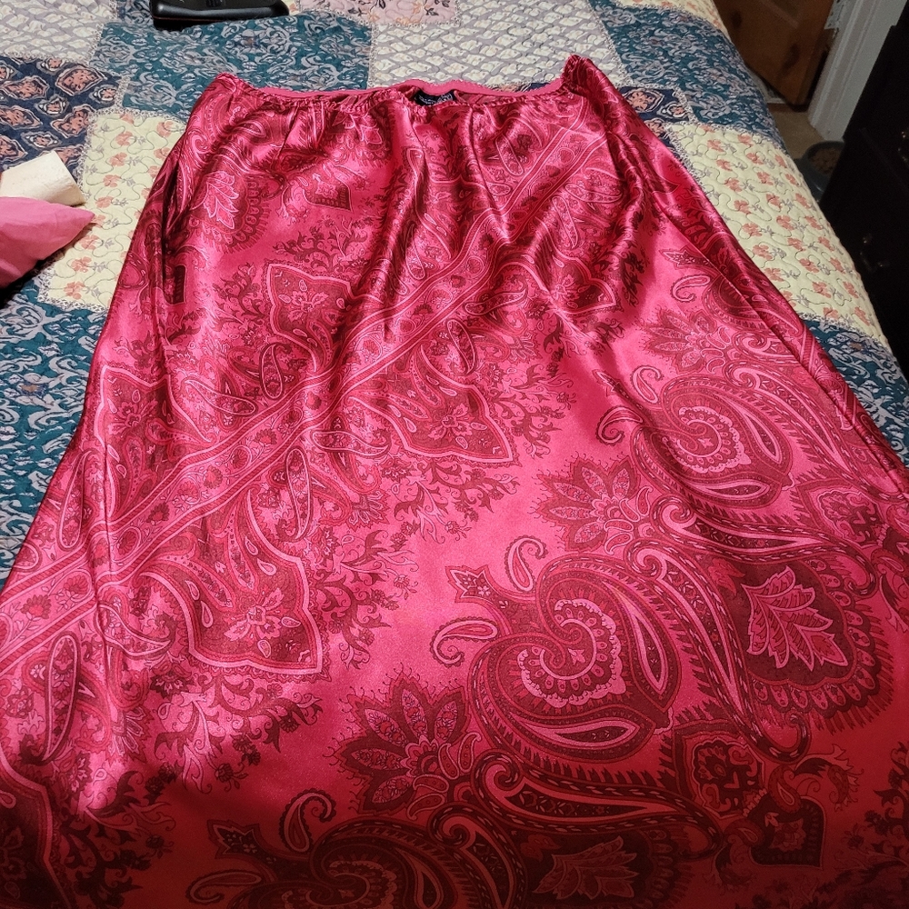 silk paisley skirt